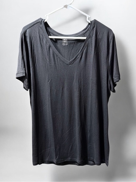 Athletic Works Tops - Athletic Works Black V Neck Short Sleeve Activewear Workout T Shirt NWOT XL